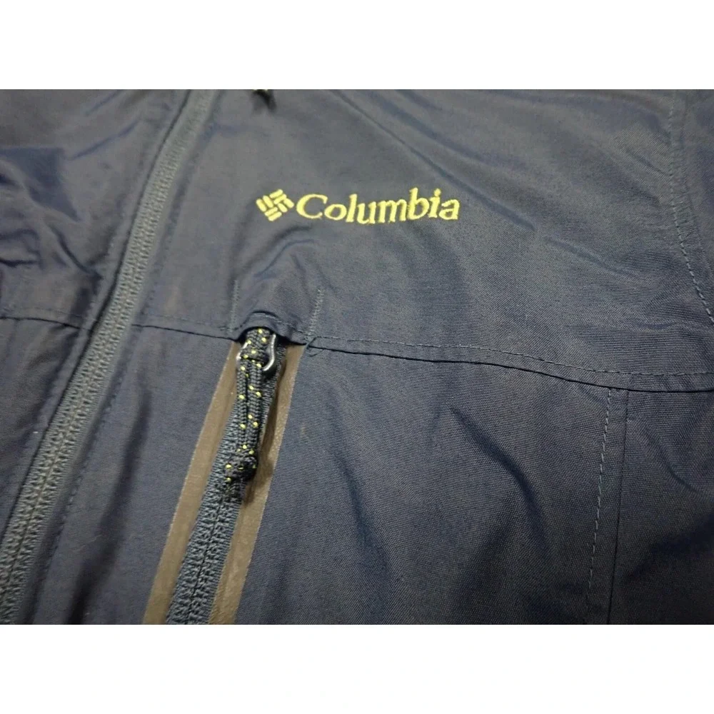 Columbia Omni-Shield Jacket Boys 4/5 Navy Blue Excellent Insulated Hooded Coat